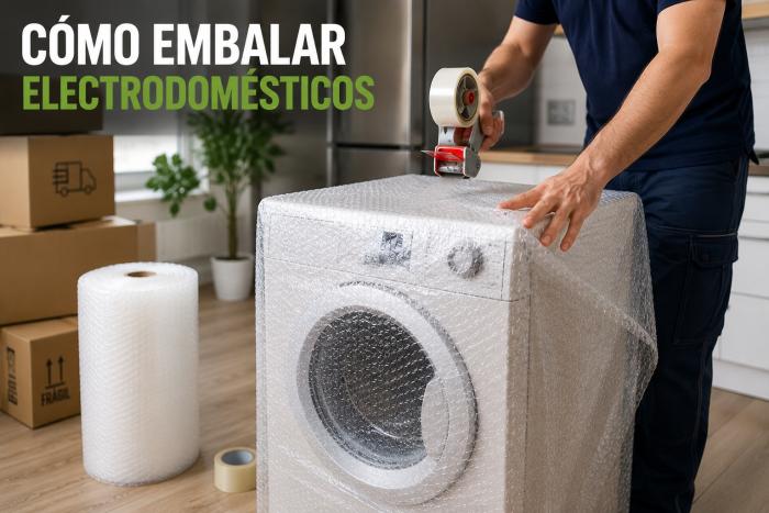 ¿Cómo embalar electrodomesticos para una mudanza?