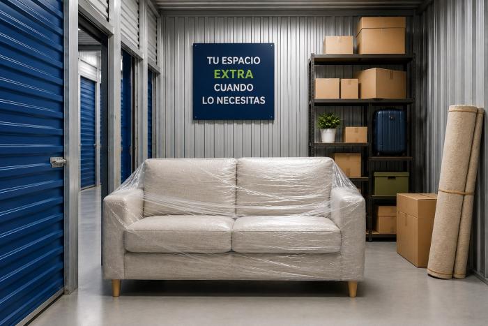 ¿Se puede guardar un sofá en un trastero?